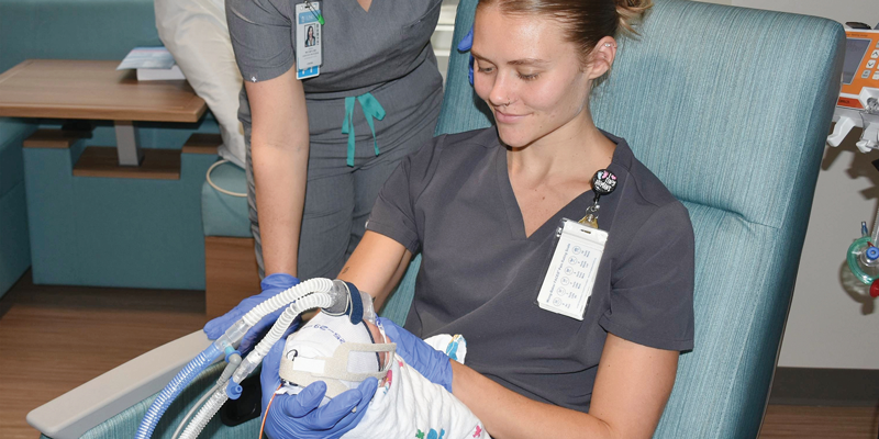 Dana McCarty in the NICU